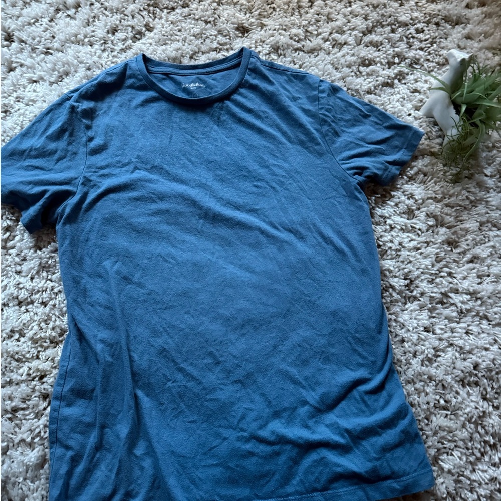 Goodfellow & Co Blue Lyndale Tee casual cotton T-shirt